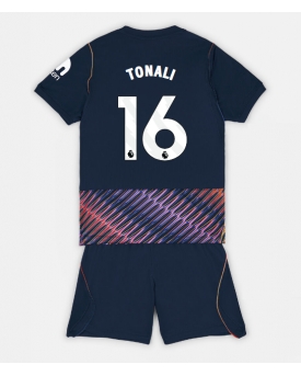 Tottenham Hotspur Sandro Tonali #16 Maglia Gara Trasferta Repliche 2026-27 Bambino Maniche Corte